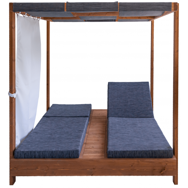 DAYBED ΞΥΛΙΝΟ ΜΕ ΑΝΑΚΛΗΣΗ ΚΕΡΑΣΙ